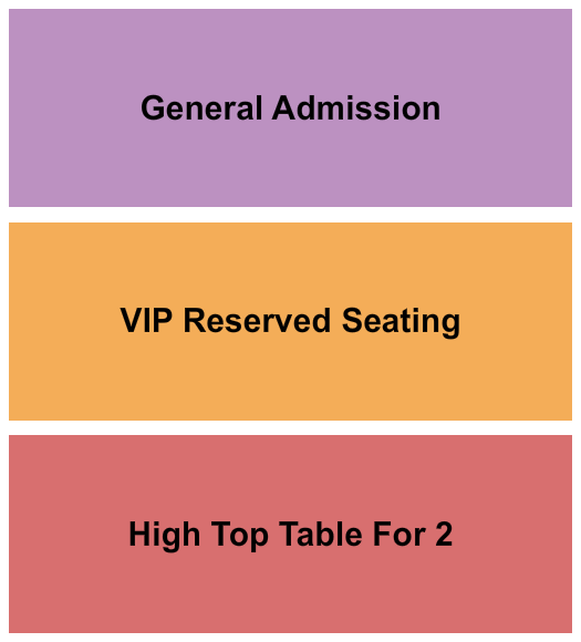 Ember Music Hall Seating Chart: VIP Reserved/High Top