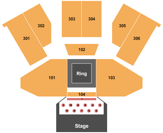 Emerald Queen Casino Seating Chart: MMA