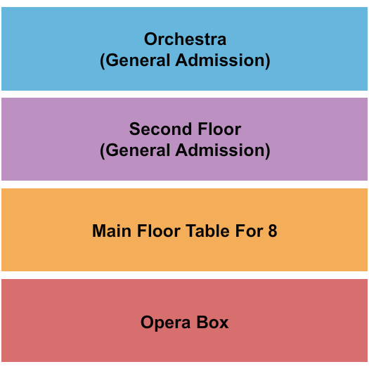 Emerald Theatre - MI Seating Chart: Orch/Balc/Tables/Opera