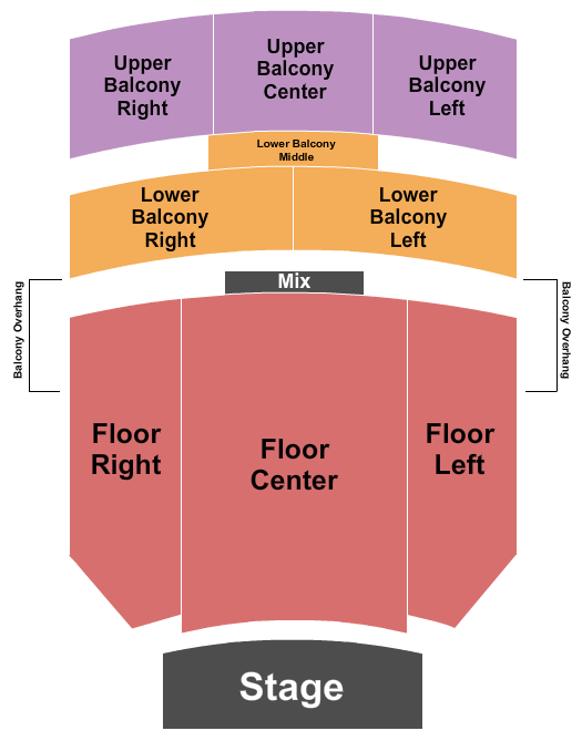 Emerson Center For The Arts & Culture Seating Chart: Endstage 2