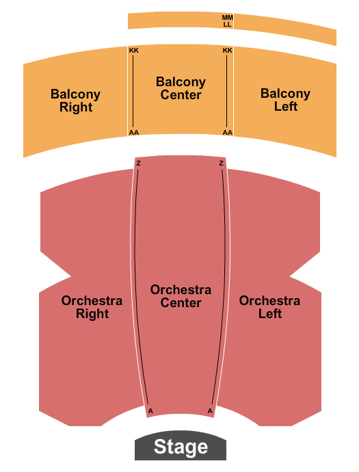 Emilie K. Asplundh Concert Hall Seating Chart: Endstage