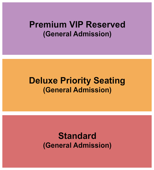 Empire Live Seating Chart: GA - Various