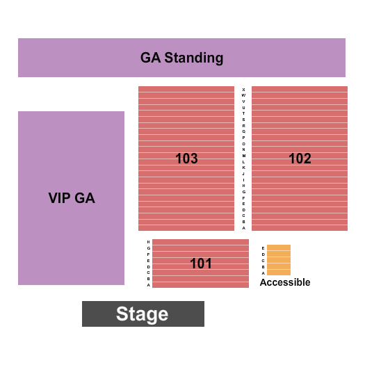 Empire Square Live Seating Chart: Endstage