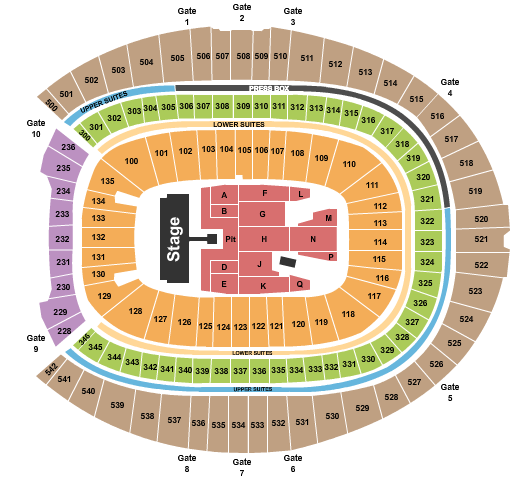 Empower Field At Mile High Seating Chart: AC/DC