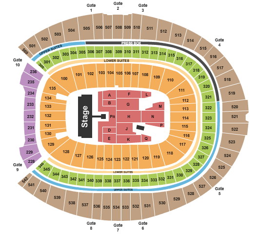 Empower Field At Mile High Seating Chart: AC/DC