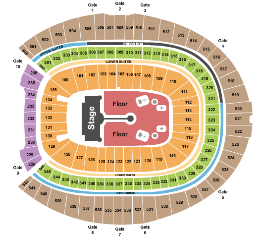 Empower Field At Mile High Seating Chart: Coldplay