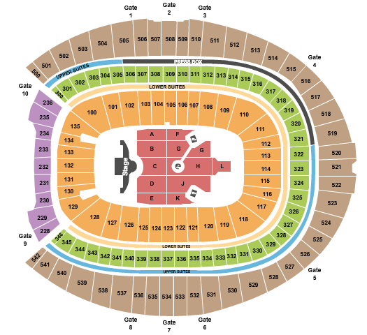 Empower Field At Mile High Seating Chart: Ed Sheeran