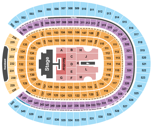 Empower Field At Mile High Seating Chart: Kenny Chesney 1