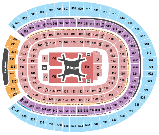 Empower Field At Mile High Seating Chart: Luke Combs