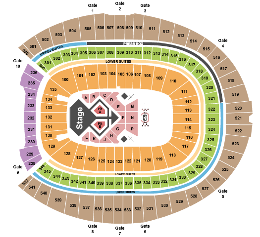 Empower Field At Mile High Seating Chart: Usher