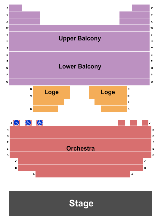 Empress Theatre Seating Chart: End Stage
