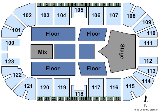 Encana Event Centre Seating Chart