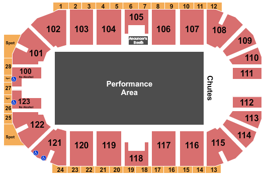 Ovintiv Events Centre Seating Chart: Open Floor
