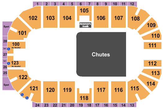 Freedom Hall Seating Chart For Rodeo