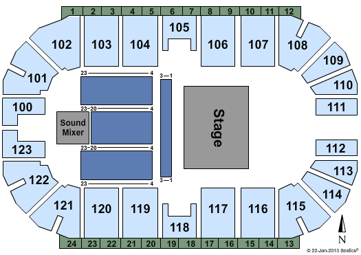 Encana Event Centre Seating Chart