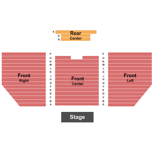 Endries Performing Arts Center Seating Chart: Endstage