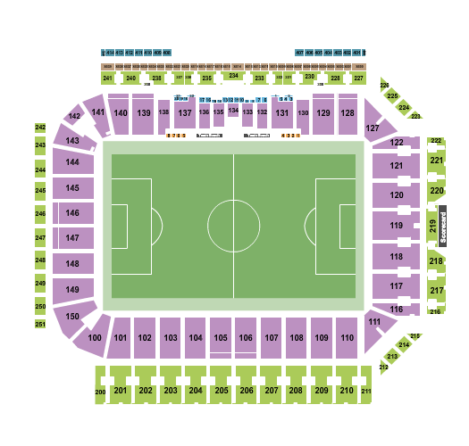Energizer Park Seating Chart: Soccer 2