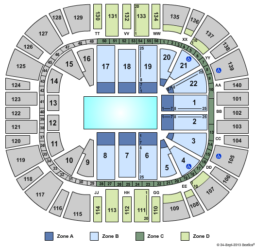 Vivint Smart Home Arena Seating Chart 3d