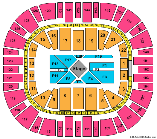 EnergySolutions Arena Seating Chart