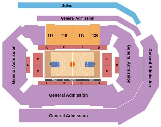 Enmarket Arena Seating Chart: Basketball - Invitational