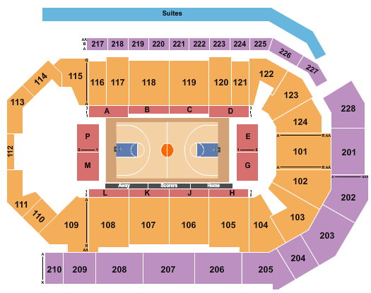 Enmarket Arena Seating Chart: Basketball