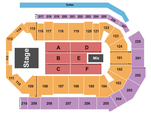 Enmarket Arena Seating Chart: Endstage 1