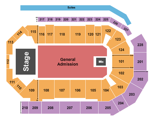 Enmarket Arena Seating Chart: Endstage GA Floor
