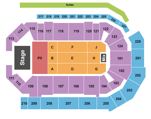Enmarket Arena Seating Chart: Endstage GA Pit