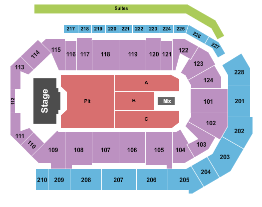 Enmarket Arena Seating Chart: Endstage GA Pit 4