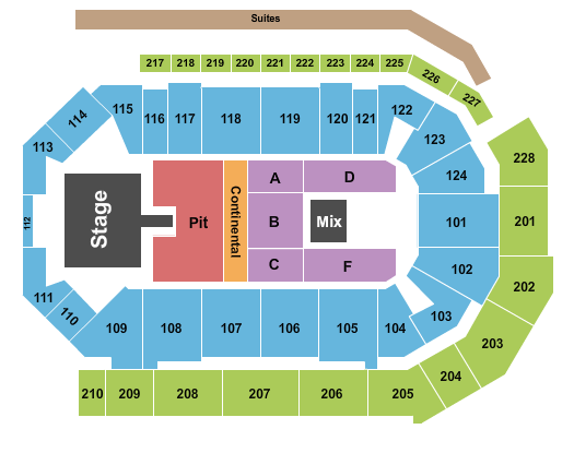 Enmarket Arena Seating Chart: Jon Pardi