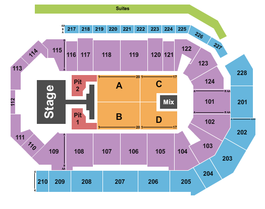 Enmarket Arena Seating Chart: Phil Wickham