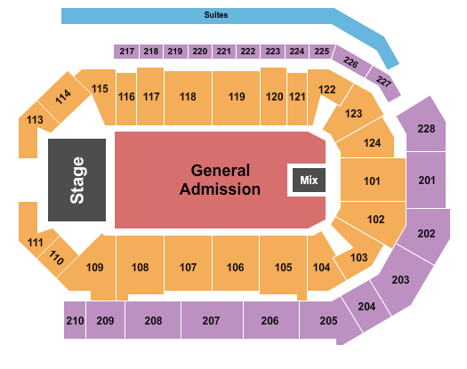 Enmarket Arena Seating Chart: Widespread Panic