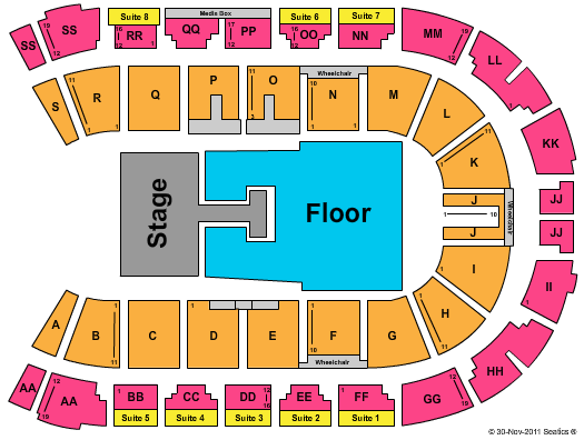 Enmax Centre Seating Chart