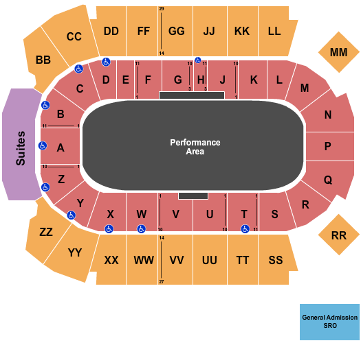 Peavey Mart Centrium Seating Chart: Rodeo