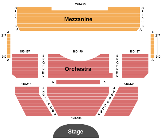 Ent Center For The Arts Seating Chart: End Stage