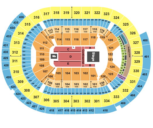Enterprise Center Seating Chart: Elevation Worship