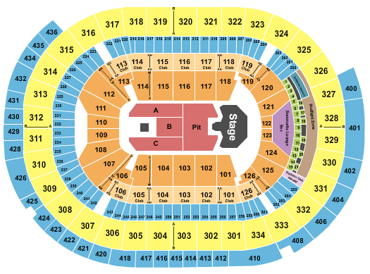 Enterprise Center Seating Chart: Ghost