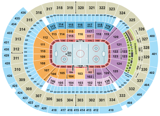Enterprise Center Seating Chart: Hockey