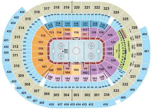Enterprise Center Seating Chart: Hockey