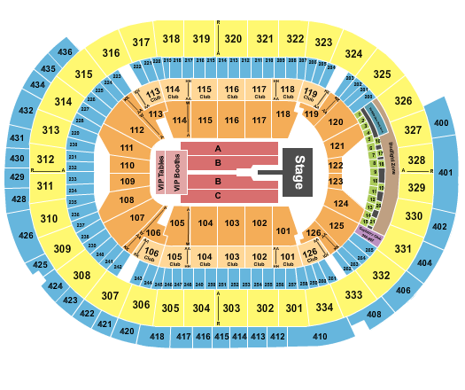 Enterprise Center Seating Chart: Mary J. Blige