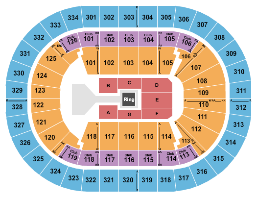 Enterprise Center Seating Chart: WWE 2