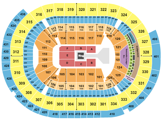 Enterprise Center Seating Chart: WWE 2