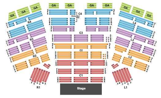 Entertainment Hall At Soaring Eagle Casino & Resort Seating Chart: End Stage