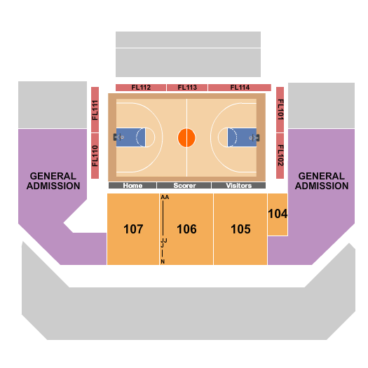 CareFirst Arena Seating Chart: Basketball - CAA Women