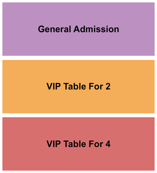 Epiphany Hall at Epiphany Center for the Arts Seating Chart: GA/VIP Table