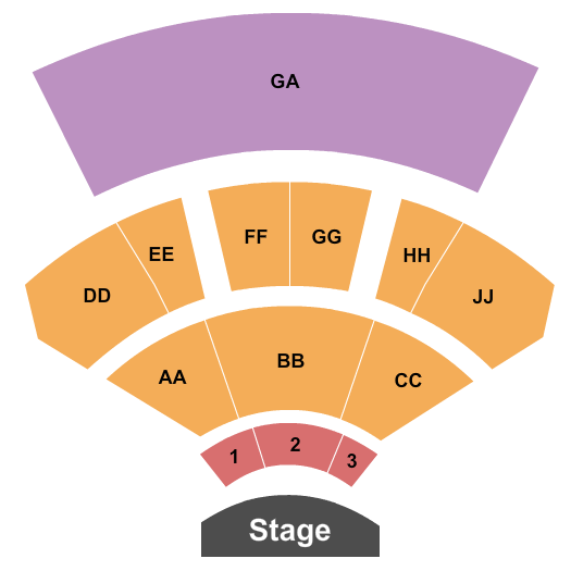Epstein Family Amphitheater Seating Chart: Endstage 2