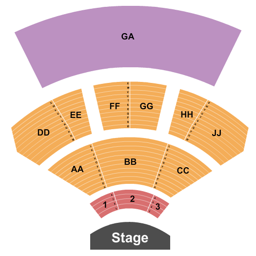 Epstein Family Amphitheater Seating Chart: Endstage 2