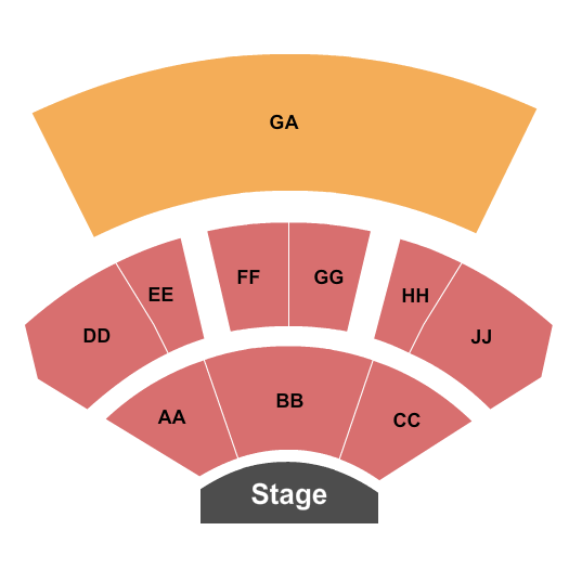 Epstein Family Amphitheater Seating Chart: End Stage