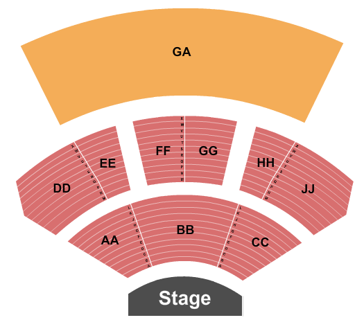 Epstein Family Amphitheater Seating Chart: End Stage