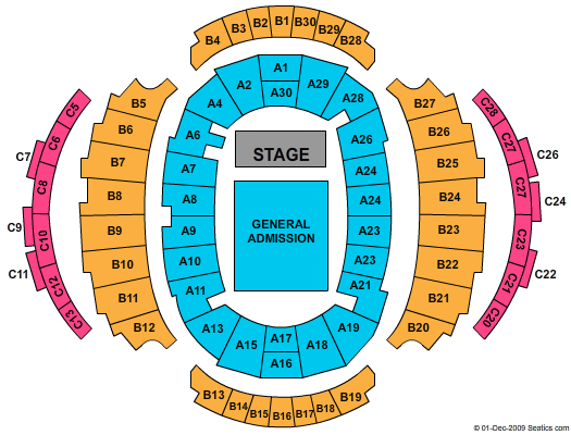 Avicii Arena Seating Chart: End Stage